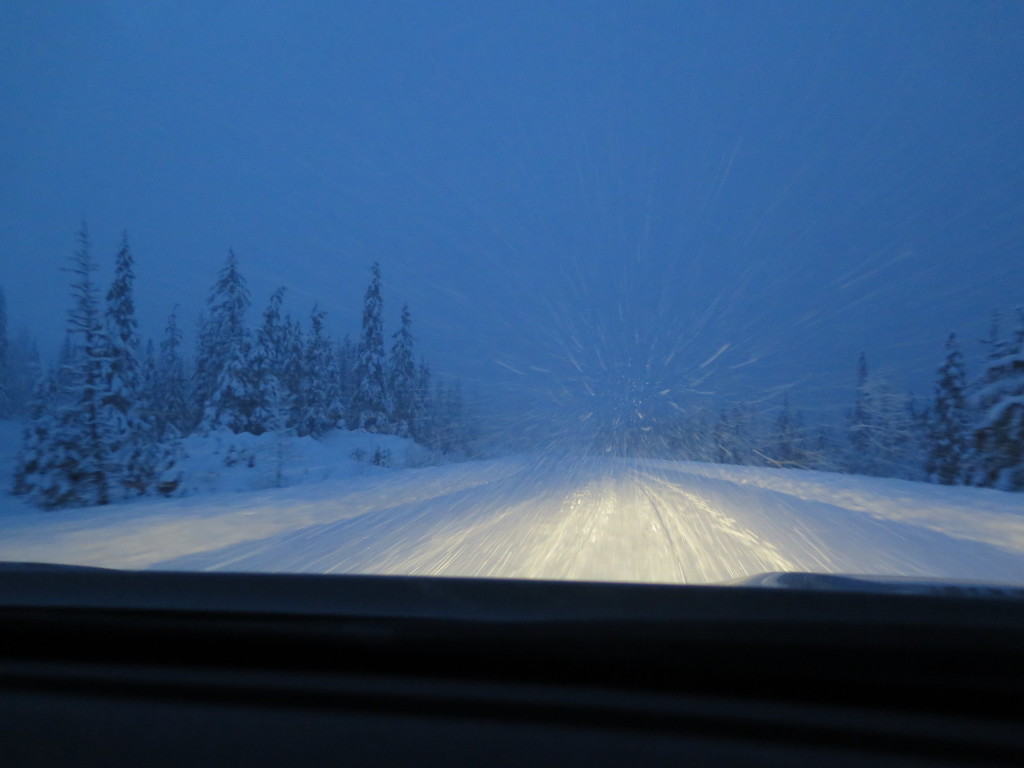 Driving through Yukon Territory Canada on the Haines Highway