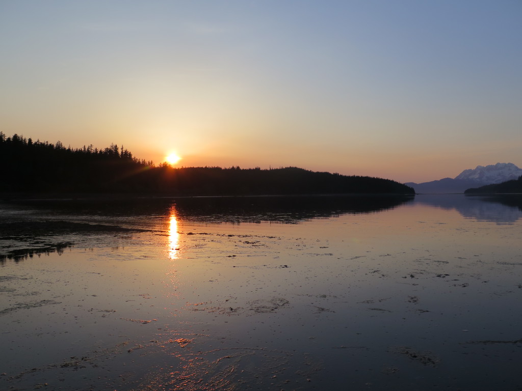 Sunset in Juneau Alaska, Echo Cove