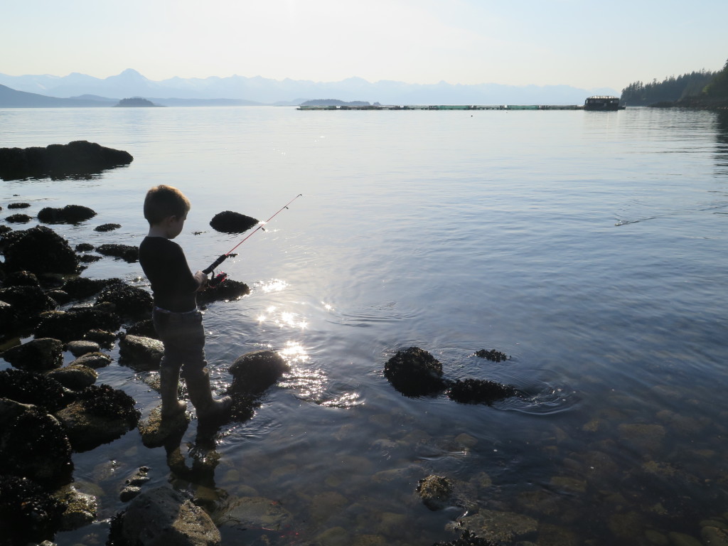 Fishing in Juneau Alaska, Amalga Harbor or Peterson Creek