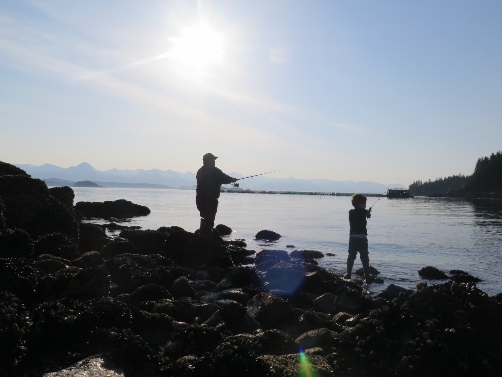 Fishing in Juneau Alaska, Amalga Harbor or Peterson Creek