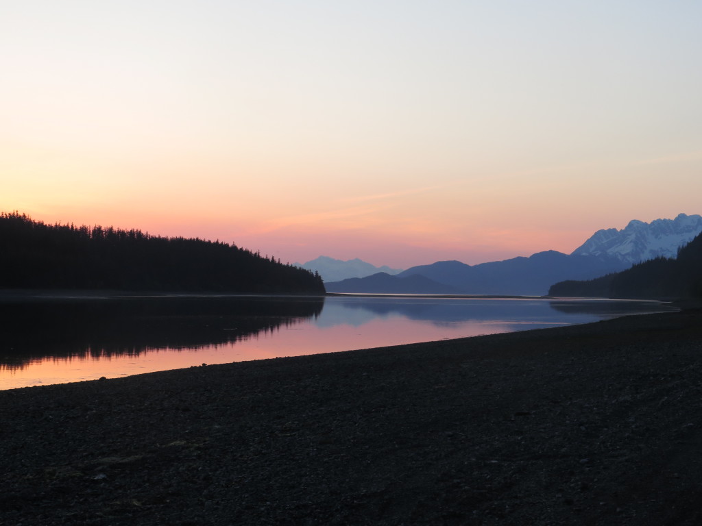 Sunset in Juneau Alaska Echo Cove