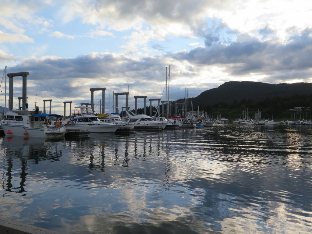 The boat harbor at Auke Bay is fun to walk through.