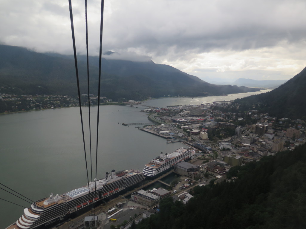A view of gorgeous Juneau from the Tram. It's a fun thing to do if you're not terrified of heights! If you are, might I suggest a bottle of booze? (Just kidding. Sort of.)