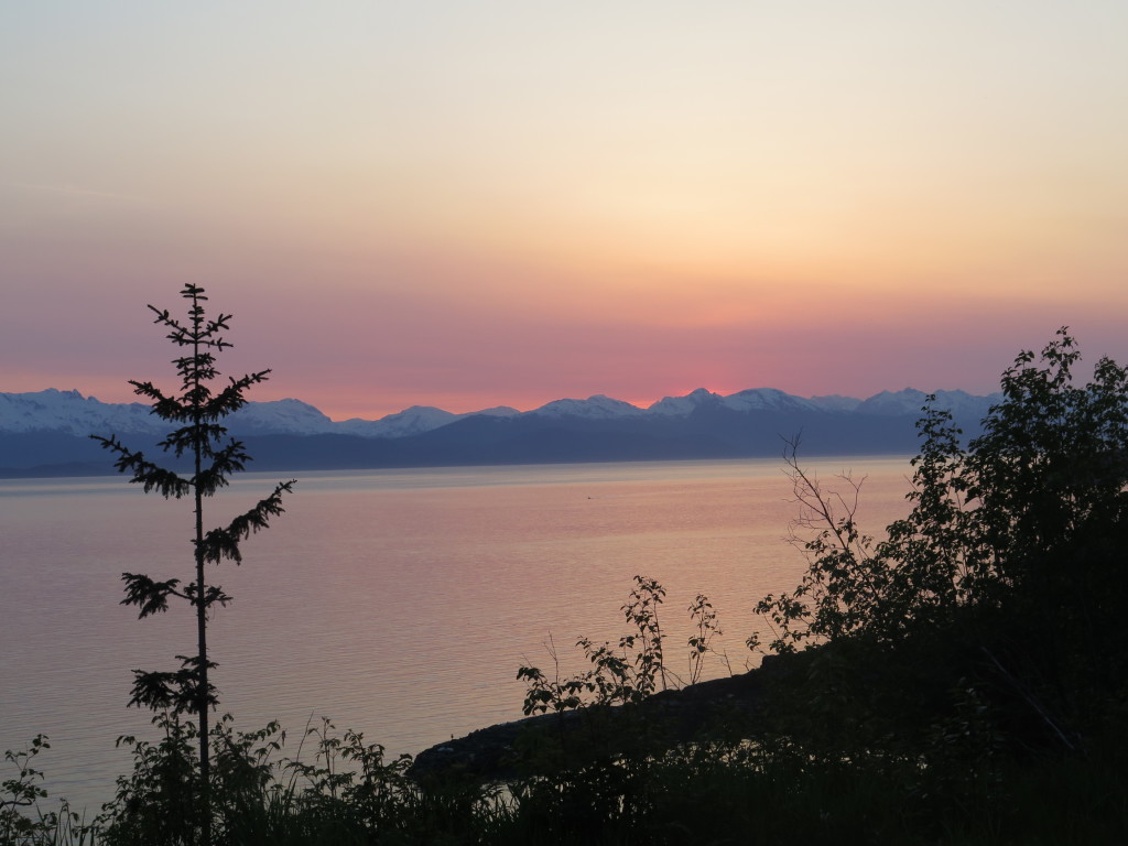 Sunset in Juneau Alaska
