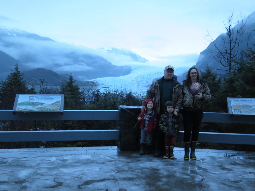First family photo in Juneau, Alaska